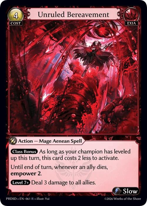 Image for Unruled Bereavement (061) (.asphodel/paradise Starter Decks) (PRDSD) - Grand Archive TCG