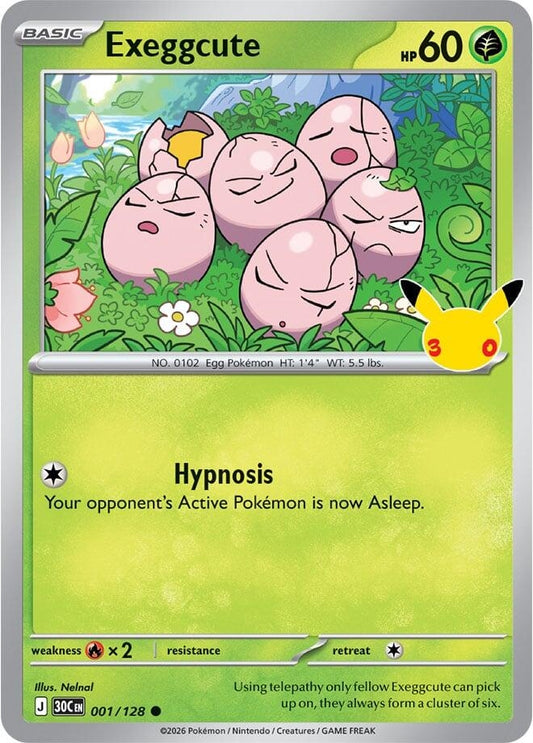 Exeggcute (001/128) (ME: 30th Celebration) (30C)
