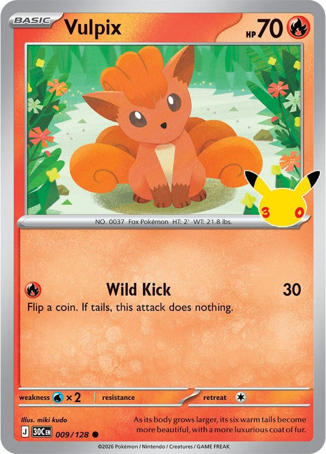 Vulpix (009/128) (ME: 30th Celebration) (30C)