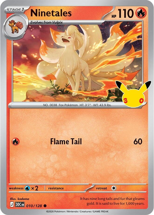 Ninetales (010/128) (ME: 30th Celebration) (30C)