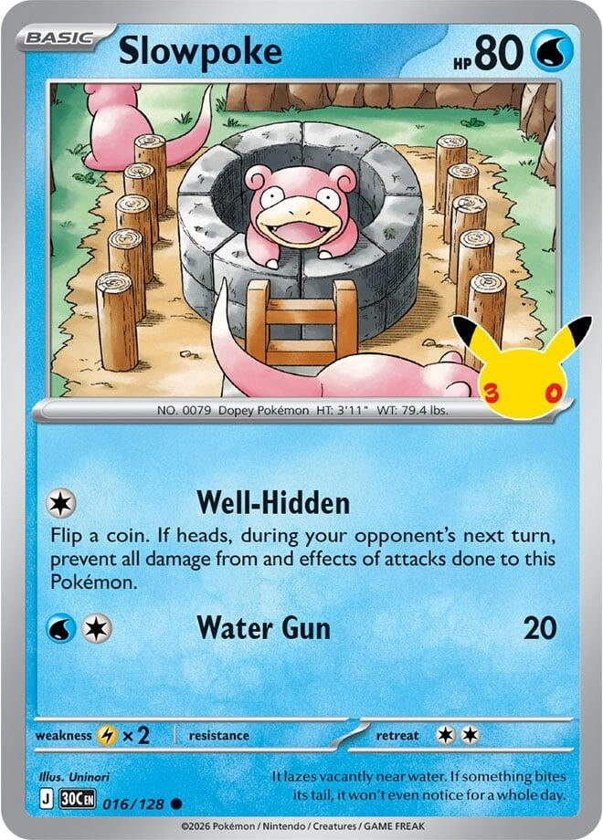 Slowpoke (016/128) (ME: 30th Celebration) (30C)