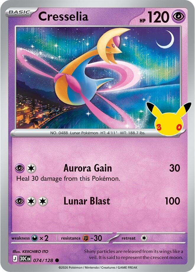 Cresselia (074/128) (ME: 30th Celebration) (30C)