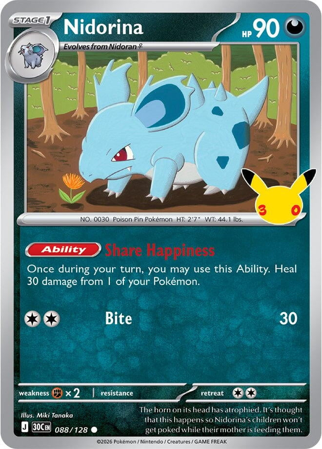 Nidorina (088/128) (ME: 30th Celebration) (30C)